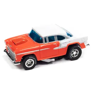 Auto World . AWD AW 1955 Chevy Bel Air (Red/White) HO Slot Car