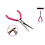 CraftMedley . CMD Beading Jewelry Tool Long Flat Nose Pliers w/Soft Grip Handle