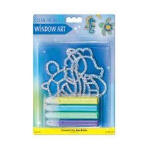 Creativity for kids . CFK Window Art Ocean Friends Kit