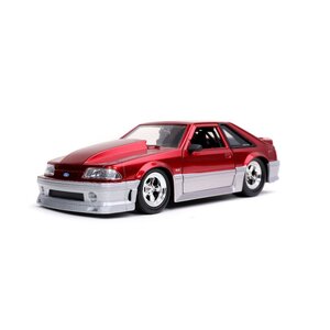 Jada Toys . JAD 1/24 "BIGTIME Muscle" 1989 Ford Mustang GT - Candy Red