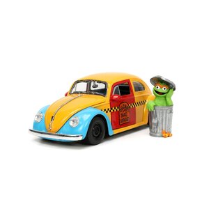 Jada Toys . JAD 1/24 "Hollywood Rides" Sesame Street 1959 VW Beetle
