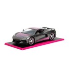 Jada Toys . JAD 1/24 "Pink Slips" 2020 Corvette Stingray-Metallic Grey/Pink