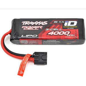 Traxxas . TRA 4000mAh 3S 11.1V 25C LiPo ID Connector Soft Case