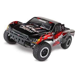 Traxxas . TRA Slash VXL (Red):1/10 Scale 2WD Short Course Racing Truck