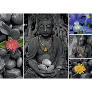 Trefl (puzzles) . TRF 1000 PIECE BUDDAH COLLAGE PUZZLE