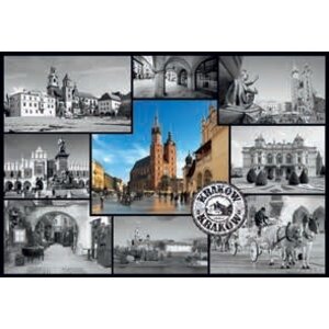 Trefl (puzzles) . TRF 1500 PIECE CRACOW - COLLAGE
