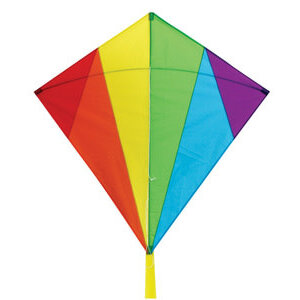 Skydogs Kites . SKK 32" Rainbow Diamond Shape Kite
