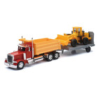 New Ray . NRY 1/32 Scale Peterbilt Single Dump Truck W/ Wheel Loader