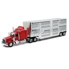 New Ray . NRY 1/32 Kenworth W900 w/Pot Belly Livestock Trailer