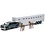 New Ray . NRY 1/43 Chevrolet Silverado Extended Cab Pickup Truck w/Horse Trailer