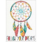 Dimensions . DMS Dimensions Mini Counted Cross Stitch Kit 5"X7" Dreamcatcher