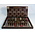 Backgammon 19" Flowered chessboard back