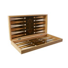 Backgammon 19" Burl wood style