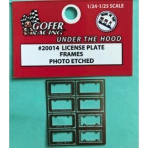 Gofer Racing . GOF Gofer Racing Photo Etched License Plate Frames