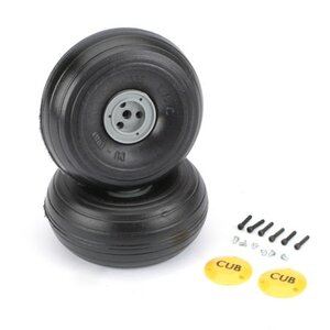 Du Bro Products . DUB 1/5 Scale J3 Cub wheels 3 3/8"