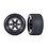 Traxxas . TRA RXT black chrome wheels, Gravix tires, 2.8