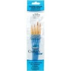 Royal Brush . RBM Crafter's Choice Gold Taklon Round Brush Set 4/Pkg