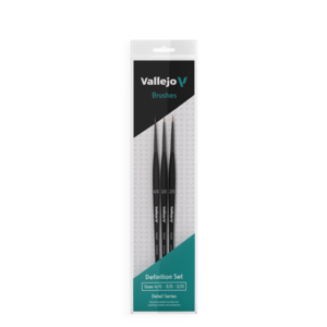 Vallejo Paints . VLJ DEFINITION SET SYNTHETIC #4/0, 3/0, 2/0 ORDERED IN 3'S