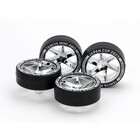 Tamiya America Inc. . TAM JR Super Hard Low-Profile Tire /Wheel Set (Spiral) J-Cup 2023