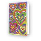 Diamond Dotz. DDT Heart Mosaic Diamond Dotz Diamond Art Greeting Card Kit 5X7