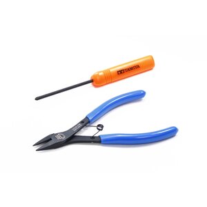 Tamiya America Inc. . TAM Mini 4WD Tools, Side Cutters and Phillips (+) Screwdriver