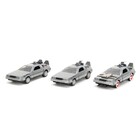 Jada Toys . JAD 1/32 "Hollywood Rides" Back to The Future 3-Pack