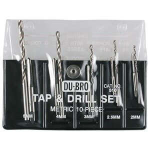 Du Bro Products . DUB 10Pc Metric Tap & Drill Set