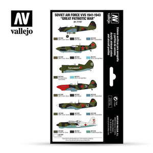 Vallejo Paints . VLJ 41-43 SOVIET AIR FORCE COLOR PAINT SET
