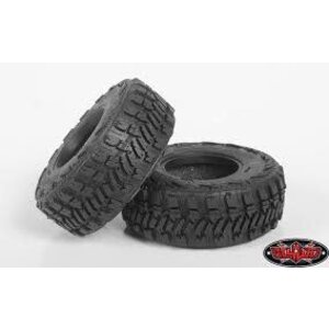 RC 4WD . RC4 1.0" Goodyear Wrangler MT/R X2S Micro Tires 2.13" OD (2)