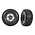 Traxxas . TRA T&W Gray Beadlock Wheels Off-Road Racing Tires (2)