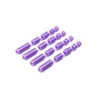 Tamiya America Inc. . TAM JR Lightweight Plastic Spacer Set, Purple (12/6.7/6/3/1.5mm)