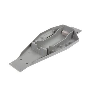 Traxxas . TRA Lower chassis (gray) (166mm long battery compartment)