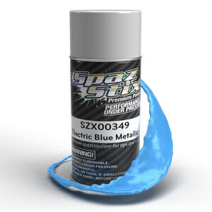 Spaz Stix . SZX Electric Blue Metallic Aerosol Paint, 3.5oz Can