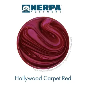 Nerpa Polymers . NRP Pearlescent Color Pigments Hollywood Carpet Red 10g