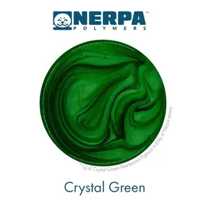 Nerpa Polymers . NRP Pearlescent Color Pigments Crystal Green 10g