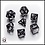 Classic dice set-black/white