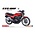 Aoshima . AOS 1/12 The Bike #48 Honda NC07 CBX400F Monza Red