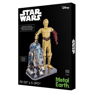 Metal Earth . MTE Metal Earth - C-3PO & R2-D2