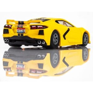 AFX/Racemasters . AFX Corvette C8, Accelerate Yellow, HO Scale Slot Car