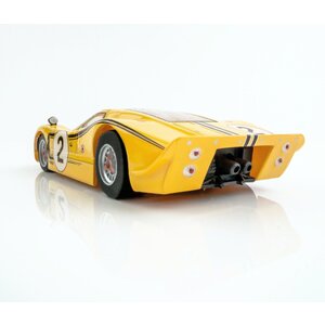 AFX/Racemasters . AFX 1967 Ford GT40 Mark IV #2 Lemans, Yellow, HO Scale Slot Car