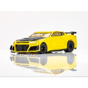 AFX/Racemasters . AFX 2021 Camaro 1LE Shock Yellow HO Scale Slot Cars