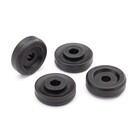 Traxxas . TRA Wheel washers, black (4)