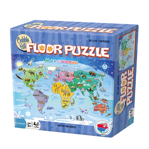 Cobble Hill . CBH Map of the World Floor Puzzle 48 pc