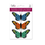 Craft Decor . CDC Feathered Monarch Butterflies x3 w/Gator Clip B) Glam
