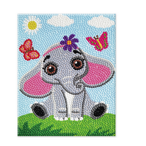 CraftMedley . CMD DIY Diamond Painting Kit A) Baby Elephant