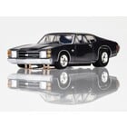 AFX/Racemasters . AFX 1972 SS454 Dusk Gray Metallic with Black Rally Stripes HO Scale Slot Car