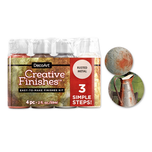 Craft Decor . CDC Decorart Paint Creative Finishes Vintage 4-Step Kit  Rusted Metal