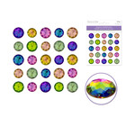 Forever In Time . FRT Paper Craft Emb Self Stick Gemstones Aurora Borealis Finish 1.4 to 1.6 25pc