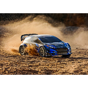 Traxxas . TRA Fiesta ST Rally 1/10 Brushless AWD Rally Car RTR - BLUE