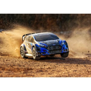 Traxxas . TRA Fiesta ST Rally 1/10 Brushless AWD Rally Car RTR - BLUE